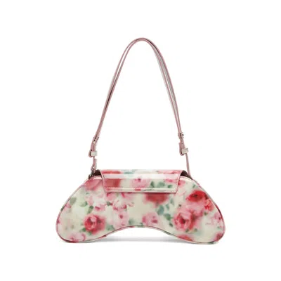 Diesel White And Pink Play Polyurethane Handbag In Neutral