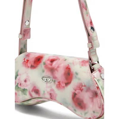 Diesel White And Pink Play Polyurethane Handbag In Neutral