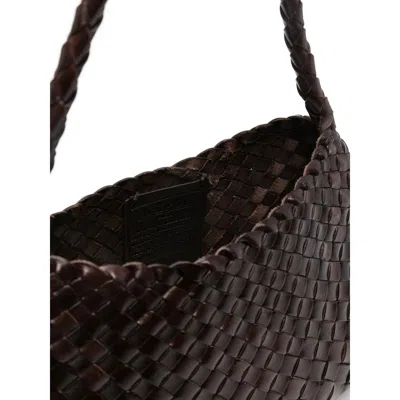 Dragon Diffusion Rosanna Woven Rectangular Shoulder Bag In Brown