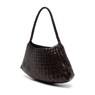 Dragon Diffusion Rosanna Woven Rectangular Shoulder Bag In Brown