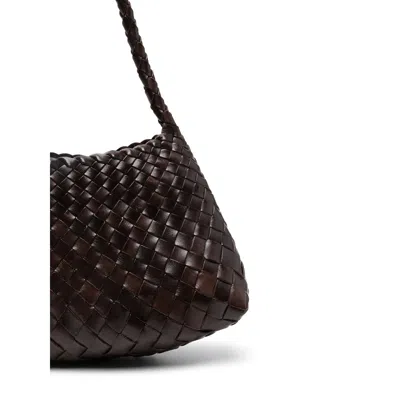 Dragon Diffusion Rosanna Woven Rectangular Shoulder Bag In Brown