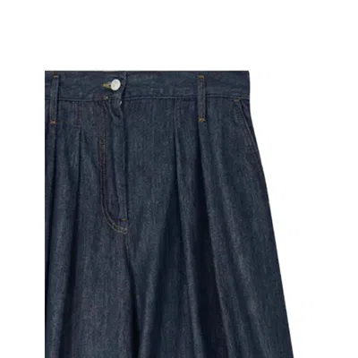 Dries Van Noten Indigo High-waisted Wide-leg Jeans With Exaggerated Length In Blue