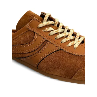Dries Van Noten Suede Mules Rubber Sole Stitch Detailing In Brown