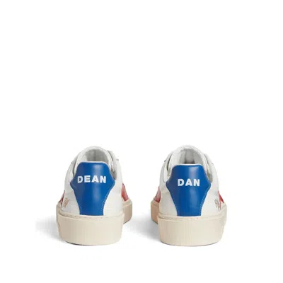 Dsquared2 Premium Leather Lace-up Sneakers For Men In Multi