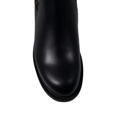 Fendi Chelsea Bootie With Ff Elastic Band Boots Black In Multi
