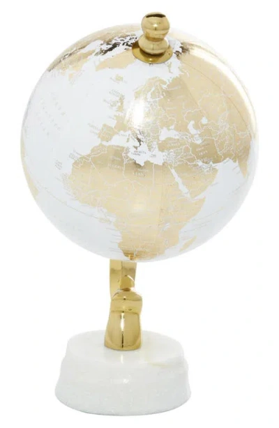 Uma Gold Globe In White