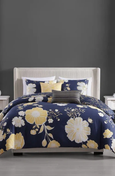 Bebejan Sunglow Reversible 5-piece Comforter Set In Blue