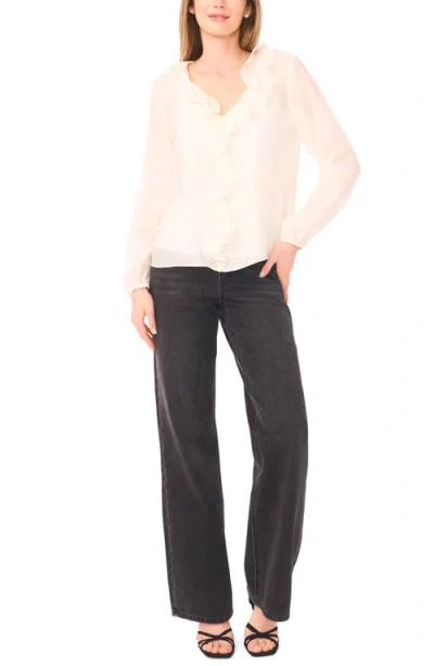 Halogen ® Ruffle Top In White