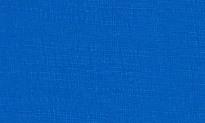 Max Studio Ruched Shoulder Top In Blue