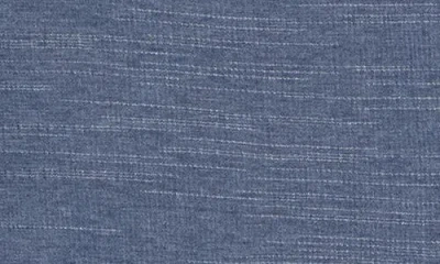 Max Studio Ruched Shoulder Top In Blue