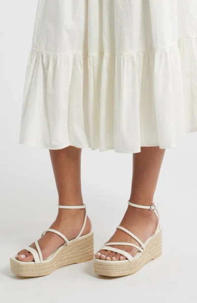Bp. Coco Espadrille Ankle Strap Platform Wedge Sandal In White
