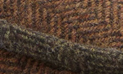 Mango Herringbone Mule Slipper In Brown