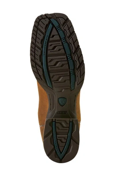 Ariat Hybrid Rancher Patriot Wide Square Toe Cowboy Boot In Brown