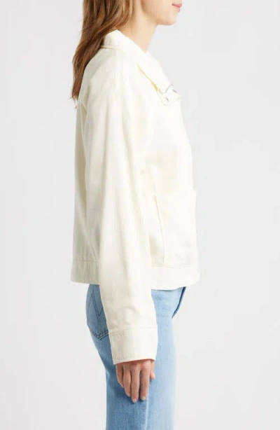 Bernardo Crop Utility Jacket In White