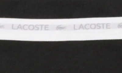 Lacoste 3-pack Stretch Cotton String Briefs In Black