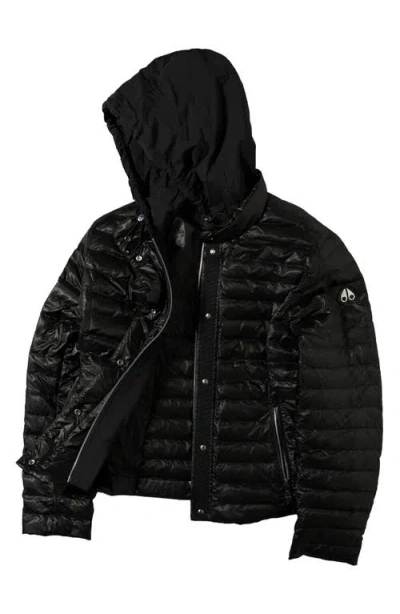 Moose Knuckles Cloud Walker 800 Fill Power Down Jacket In Black