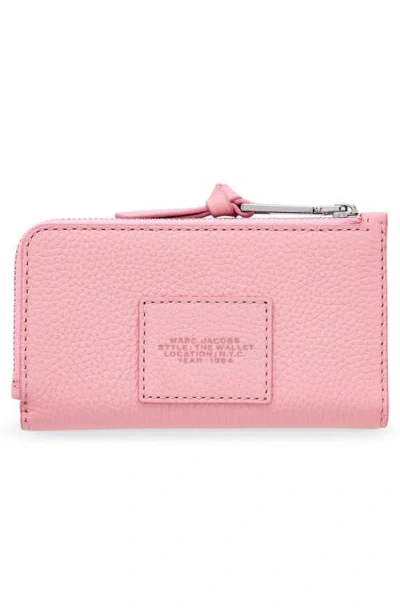 Marc Jacobs The Medium Flat Leather Wallet In Pink