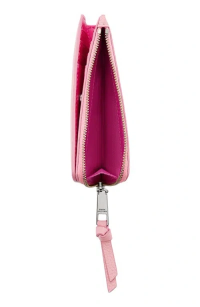 Marc Jacobs The Medium Flat Leather Wallet In Pink