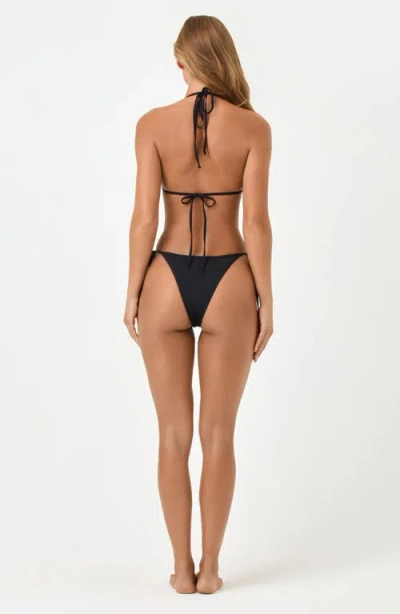 L*space Lspace Triangle Bikini Top In Black