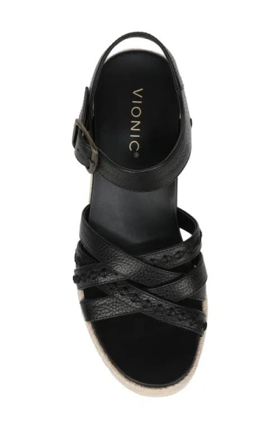 Vionic Danal Platform Wedge In Black