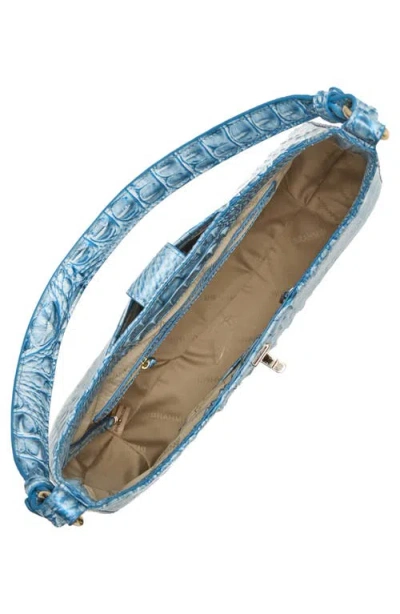 Brahmin Fallon Melbourne Medium Leather Shoulder Bag In Blue