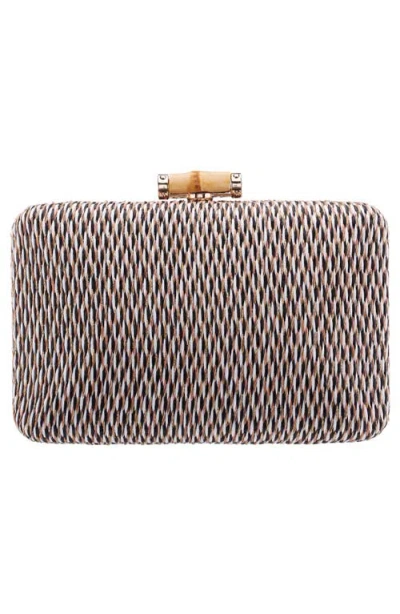 Nina Malia Frame Clutch In Multi