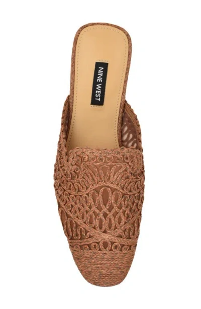 Nine West Camella Mule In Brown