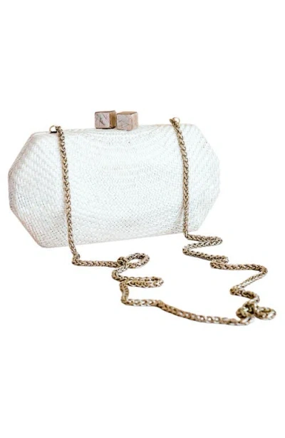 Likha Solid Octagon Clutch In Brown