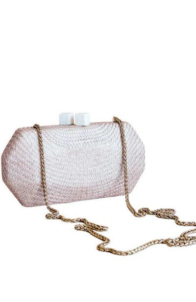 Likha Solid Octagon Clutch In Pink