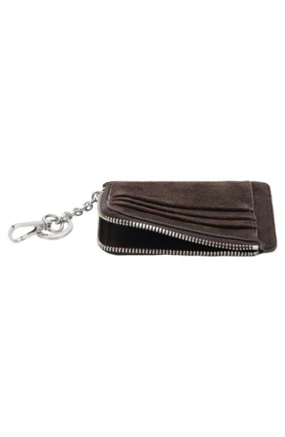 Mango Studded Suede Card Case In Pattern