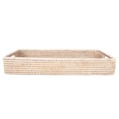 Artifacts Trading Company ™ Artifacts Rattan Rectangular Tray With Rounded Corners In Neutral