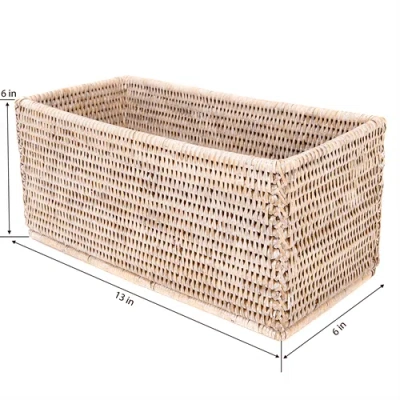 Artifacts Trading Company ™ Artifacts Rattan Rectangular Everything Basket In Nude