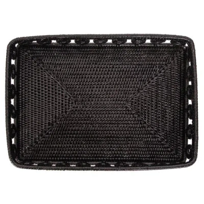 Artifacts Trading Company ™ Artifacts Rattan Inna Design Rectangular Tray In Black