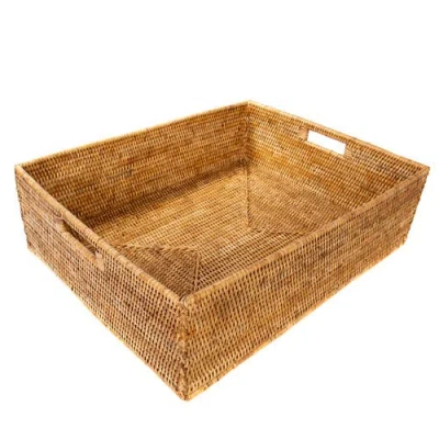 Artifacts Trading Company ™ Artifacts Rattan Rectangular Storage Basket In Brown