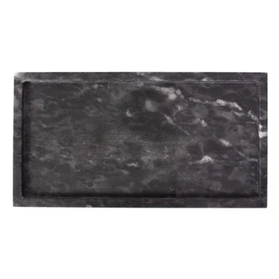 Artifacts Trading Company ™  Rectangular Marble Tray In Black