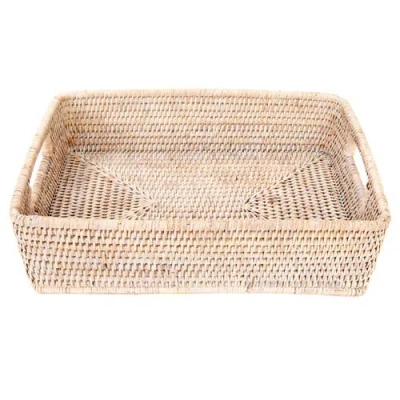 Artifacts Trading Company ™ Artifacts Rattan Rectangular Storage Basket With Rounded Corners In Neutral
