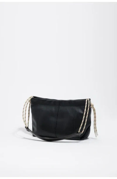 Bimba Y Lola Medium Embossed-logo Drawstring Shoulder Bag In Purple