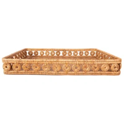Artifacts Trading Company ™ Artifacts Rattan Inna Design Rectangular Tray In Brown