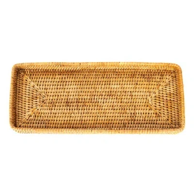 Artifacts Trading Company ™ Artifacts Rattan Rectangular Vanity Tray In Brown