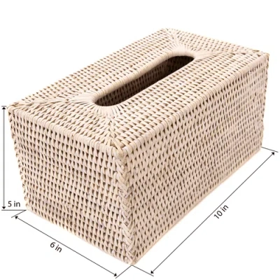 Artifacts Trading Company ™ Artifacts Rattan Rectangular Tissue Box Cover In Neutral