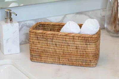 Artifacts Trading Company ™ Artifacts Rattan Rectangular Everything Basket In Brown