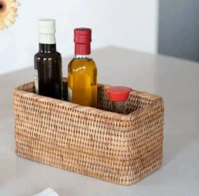 Artifacts Trading Company ™ Artifacts Rattan Rectangular Everything Basket In Brown