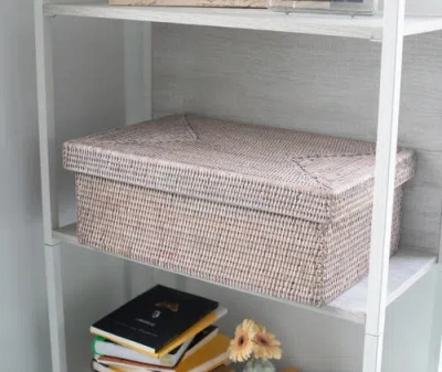 Artifacts Trading Company ™ Artifacts Rattan Rectangular Storage Box With Lid In Neutral