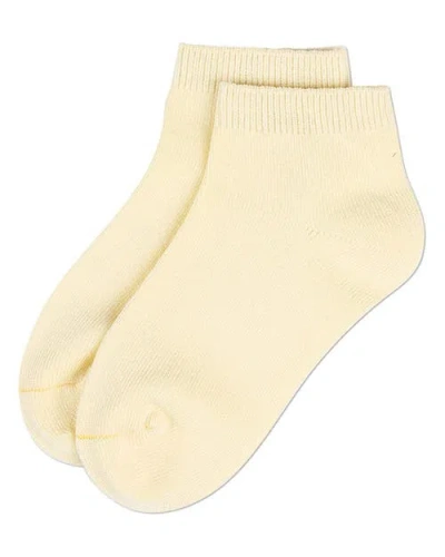 Memoi Basic Silky-soft Gauge Ankle Sock In Neutral