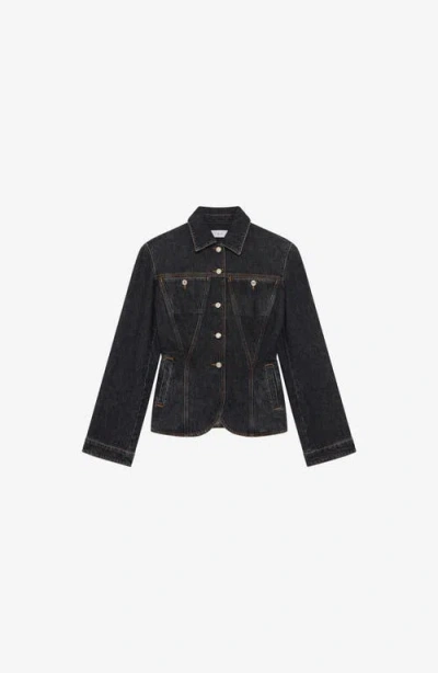 Iro Long-sleeved Denim Jacket In Blue