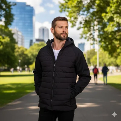 Perry Ellis Tech Stretch Softshell Jacket In Black