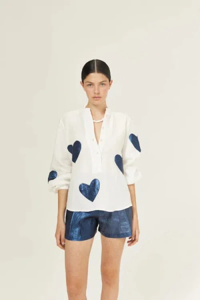 Lanhtropy Cupid Linen Shirt In Neutral