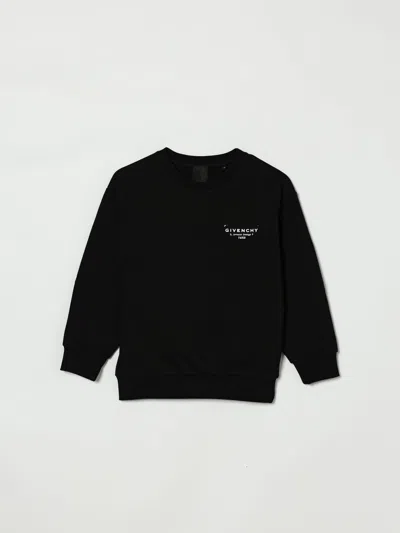Givenchy Crew Neck Logo Sweatshirt In Black