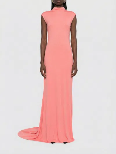 Tom Ford Open-back Asymmetric Knotted Crepe-jersey Maxi Dress In White