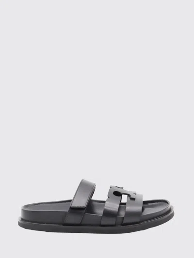 Tory Burch Woman Sandals Black Size 7.5 Cowhide In Black
